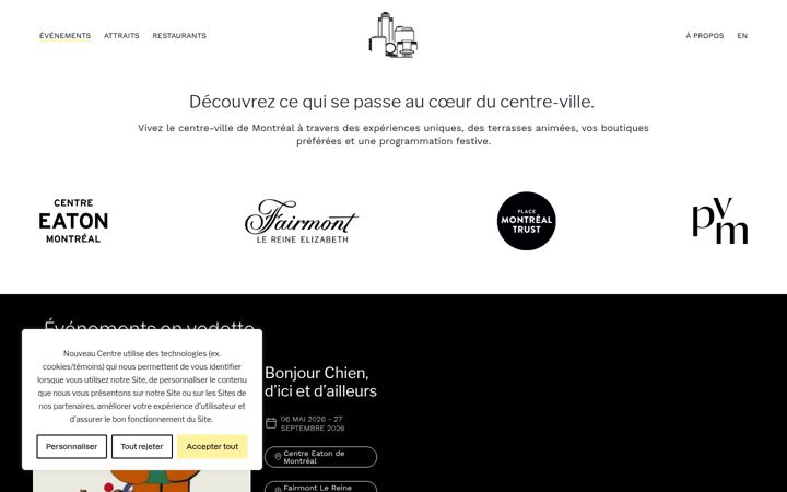 Screenshot of lenouveaucentre.com