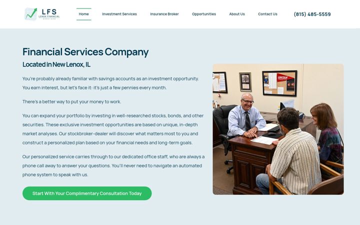 Screenshot of lenoxfinancialservices.com