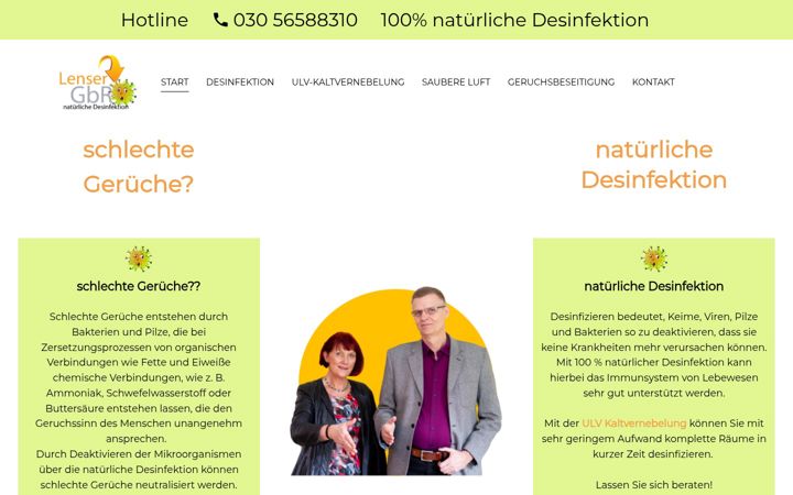 Screenshot of lenser-gbr.de