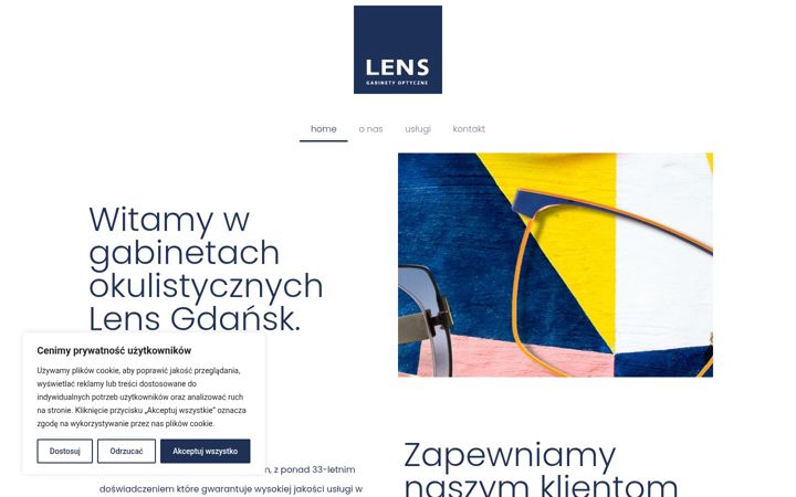 Screenshot of lensgdansk.pl