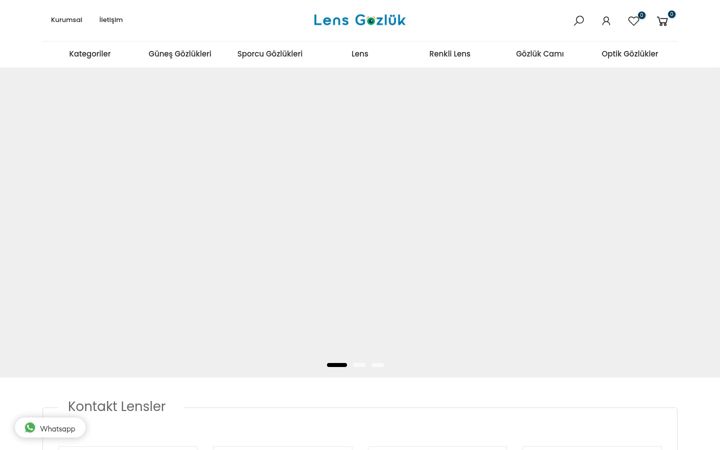 Screenshot of lensgozluk.com