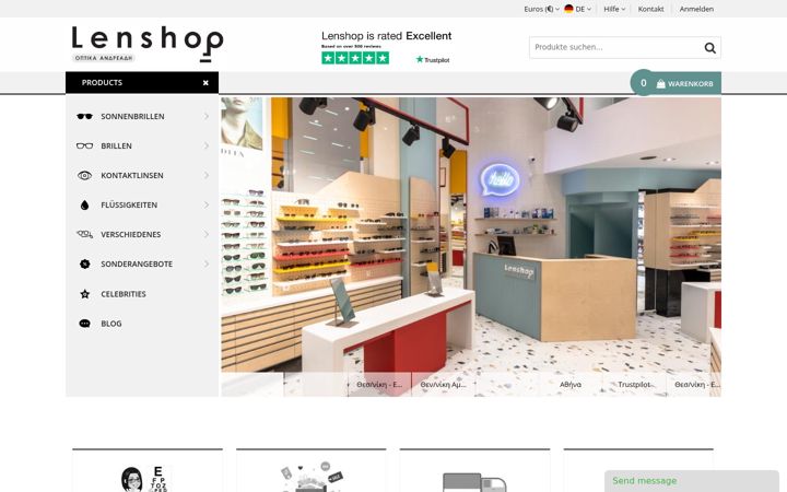 Screenshot of lenshop.de