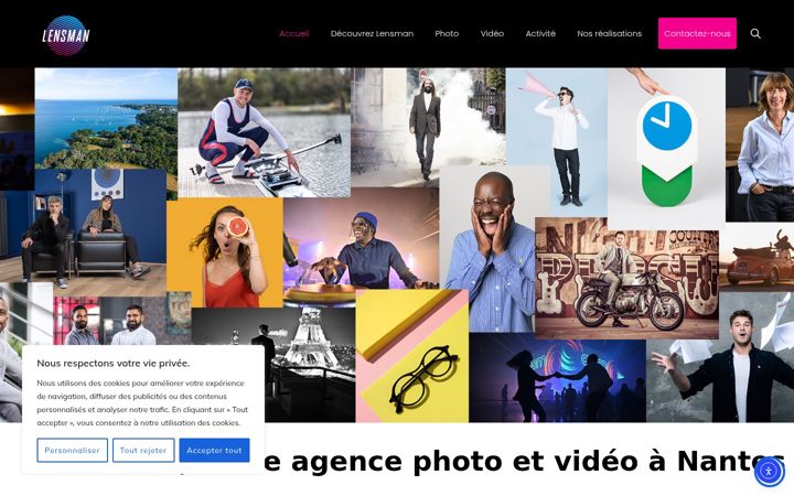 Screenshot of lensman.fr