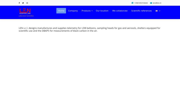 Screenshot of lensrl.it