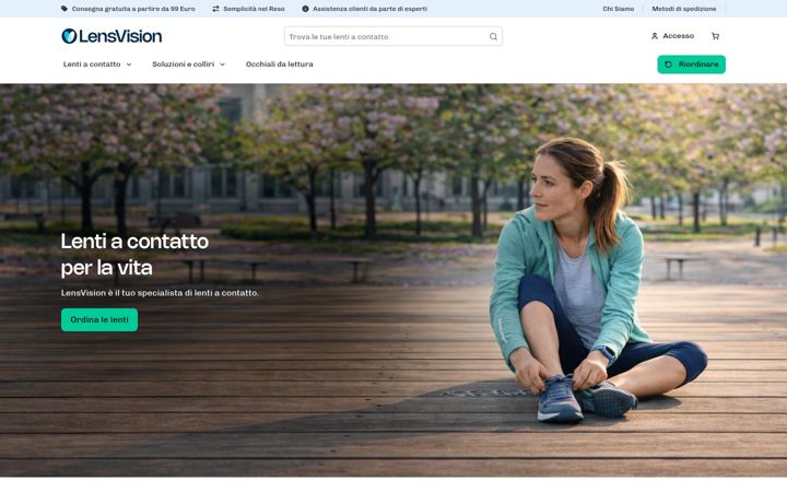 Screenshot of lensvision.it