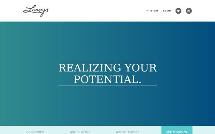 Screenshot of lensys.be