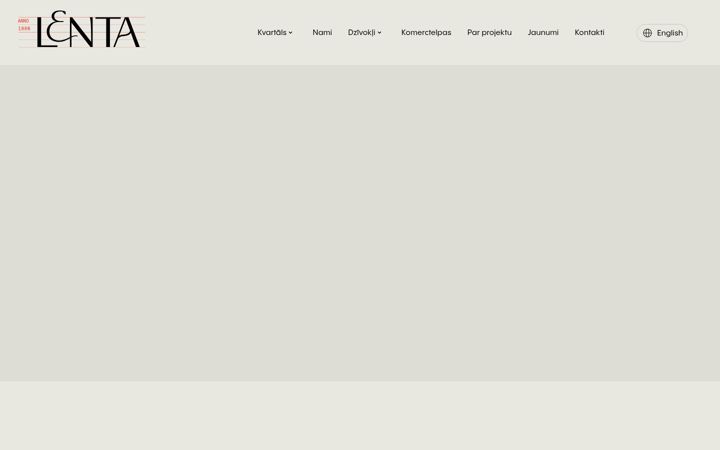 Screenshot of lentakvartals.lv