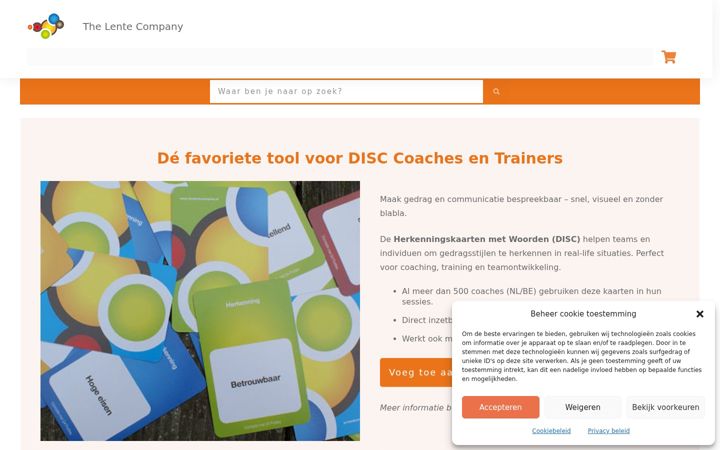 Screenshot of lentecompany.nl