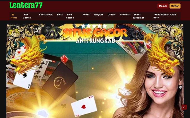 Screenshot of lentera77.com