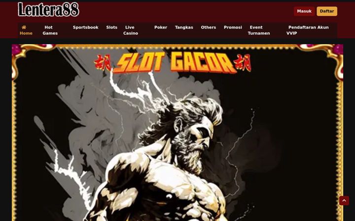 Screenshot of lenteraslots.com