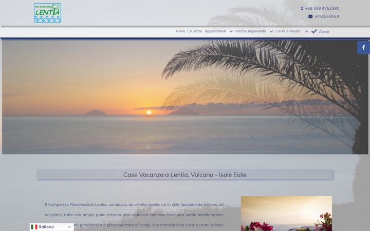 Screenshot of lentia.it