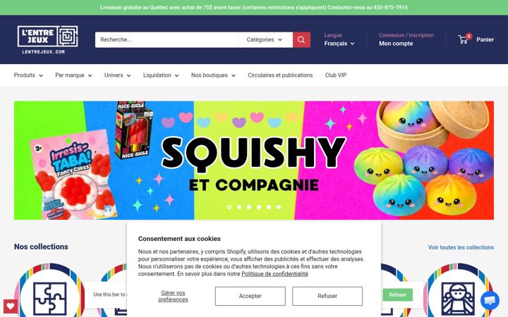 Screenshot of lentrejeux.com