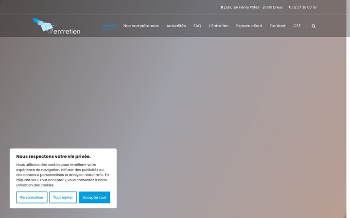 Screenshot of lentretien.com