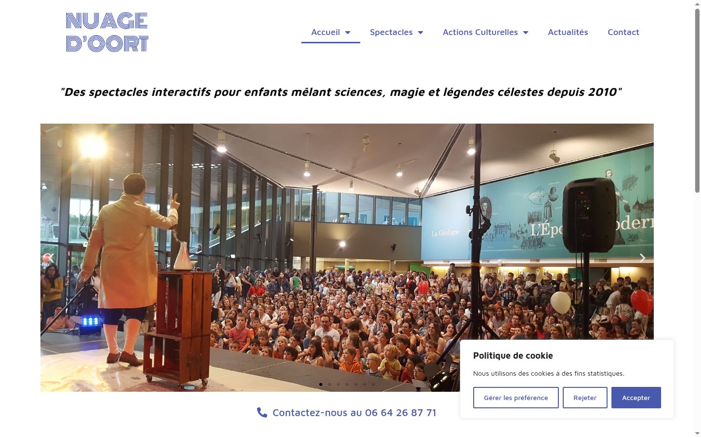 Captura de pantalla del banner de consentimiento mostrado antes de cualquier interacción