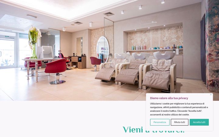 Screenshot of lenuancescoiffeur.it