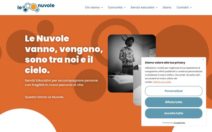 Screenshot of lenuvoleborgonovo.it