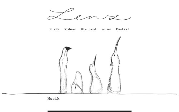 Screenshot of lenz-band.de