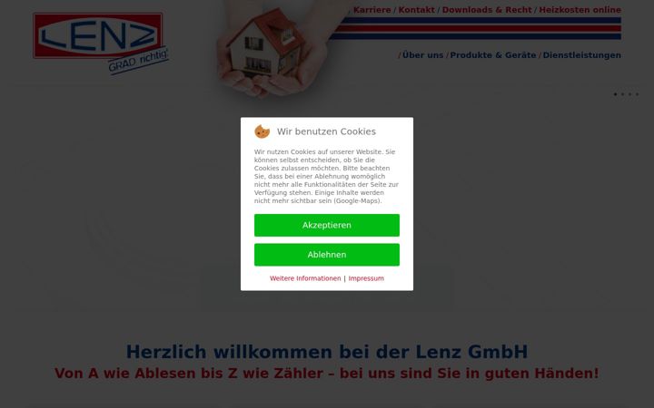 Screenshot of lenz-messdienst.de