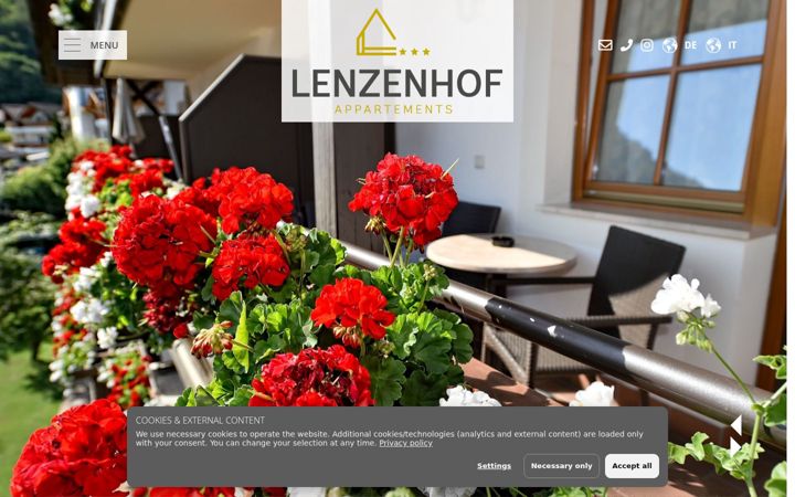 Screenshot of lenzenhof.com