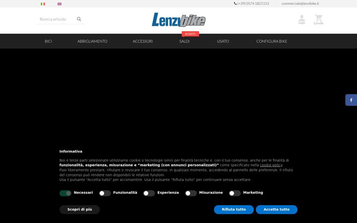 Screenshot of lenzibike.it