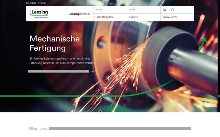 Screenshot of lenzing-technik.com