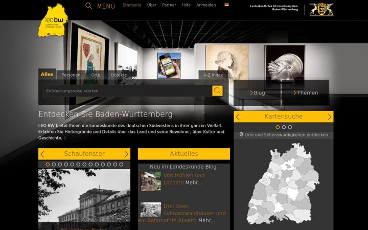 Screenshot of leo-bw.de