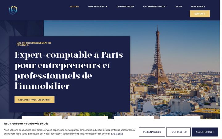 Screenshot of leo-expertise.fr