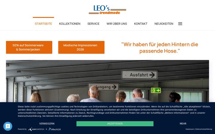 Screenshot of leo-moden.de