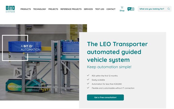 Screenshot of leo-transporter.com