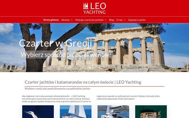 Screenshot of leo-yachting.com