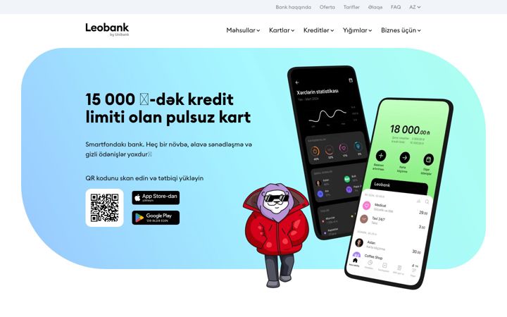 Screenshot of leobank.az