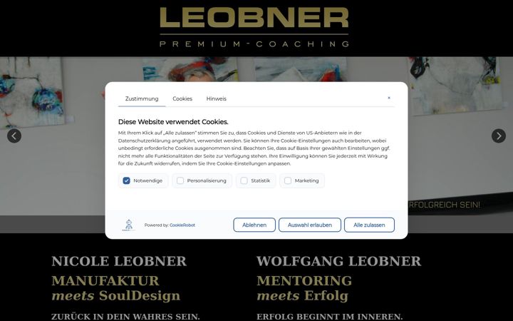 Screenshot του leobnercoaching.de
