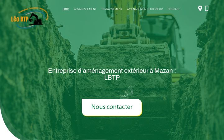 Screenshot of leobtp.fr