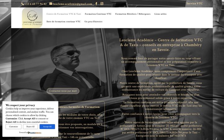 Screenshot of leocleme-academie.com