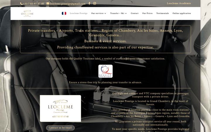 Screenshot of leocleme-prestige.com