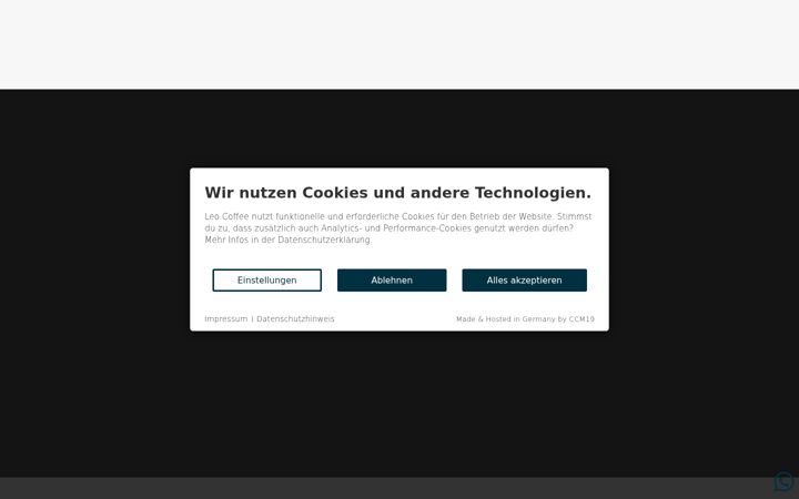 Screenshot of leocoffee.de