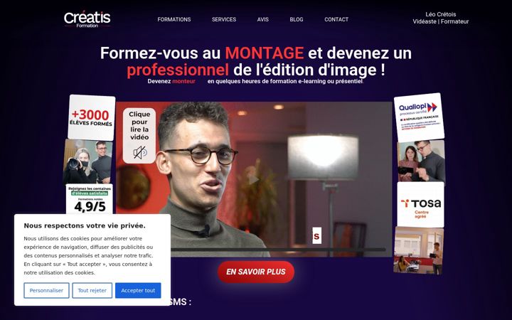 Screenshot of leocretois.com