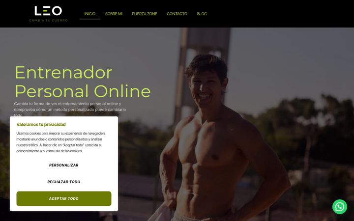 Screenshot of leoentrenadorpersonal.com