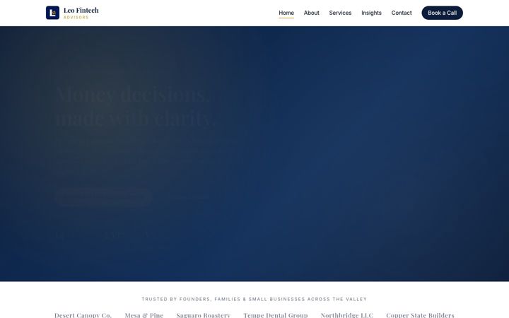 Screenshot of leofintechdubai.com