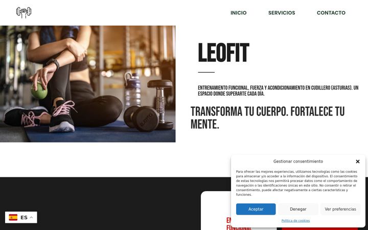 Screenshot of leofitentrenamiento.com