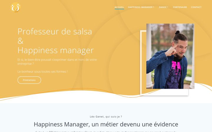 Screenshot of leogenet-happiness.fr