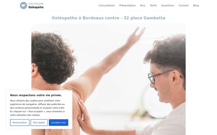 Screenshot of leohuynhosteo.com