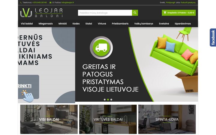 Screenshot of leojar.lt