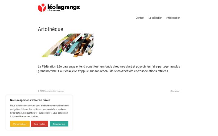 Screenshot of leolagrange-artotheque.org