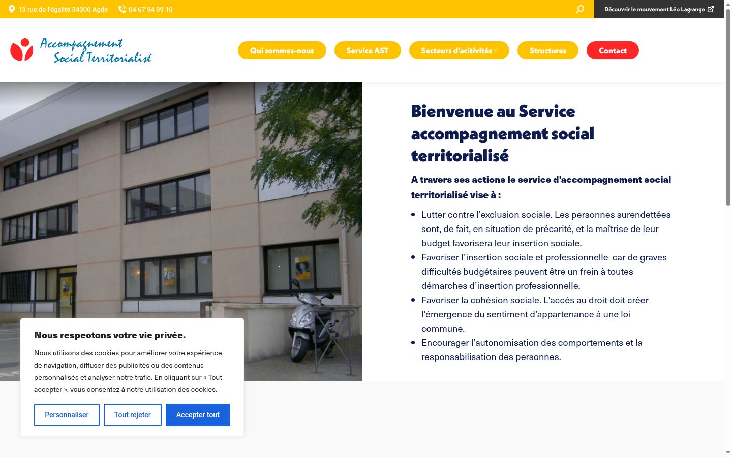 Screenshot des Einwilligungsbanners vor jeglicher Interaktion
