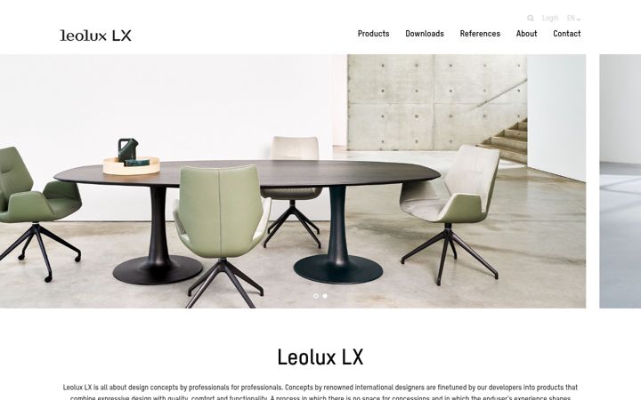 Screenshot of leolux-lx.com