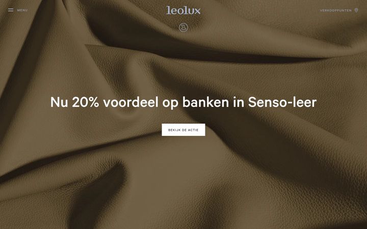 Screenshot of leolux.be