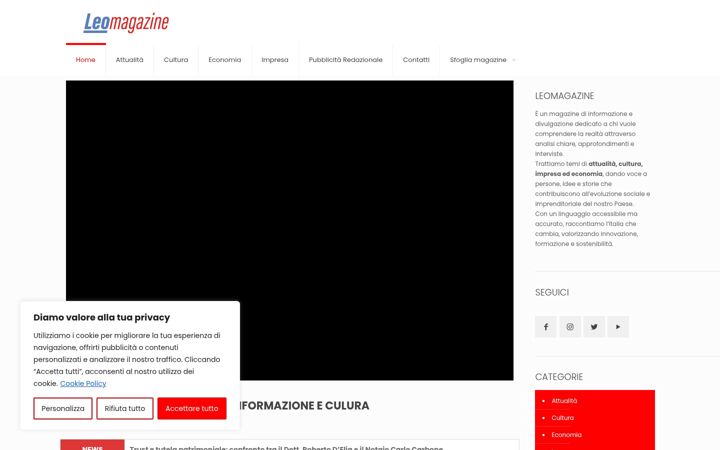 Screenshot of leomagazine.it