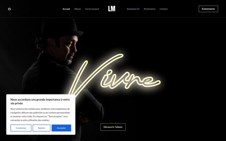 Screenshot of leomarais.com