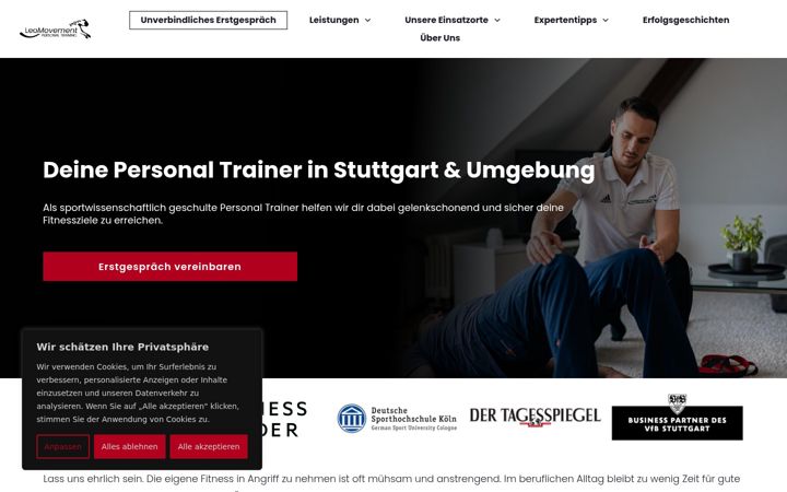Screenshot of leomovement.de